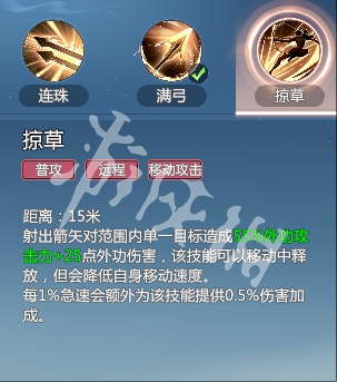 剑侠情缘零烈羽武学技能介绍