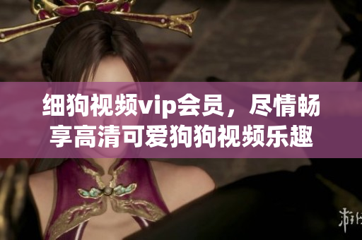 细狗视频vip会员，尽情畅享高清可爱狗狗视频乐趣 