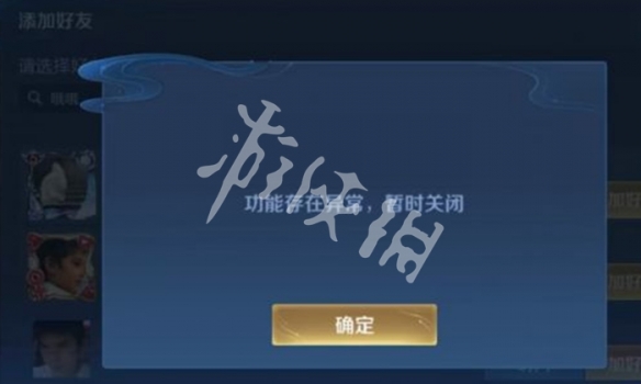 王者荣耀好友搜索功能异常原因