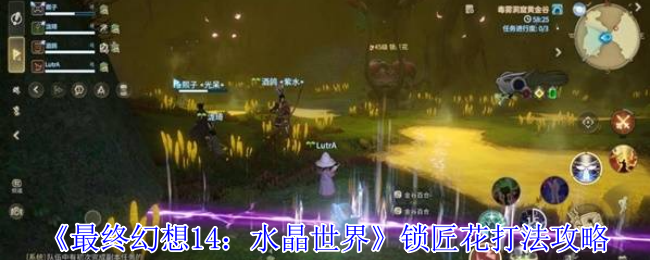《最终幻想14：水晶世界》锁匠花打法攻略