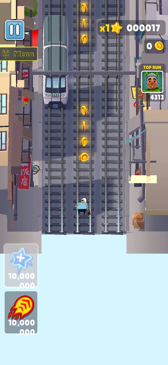 SubwaySurfers内置菜单可调速度